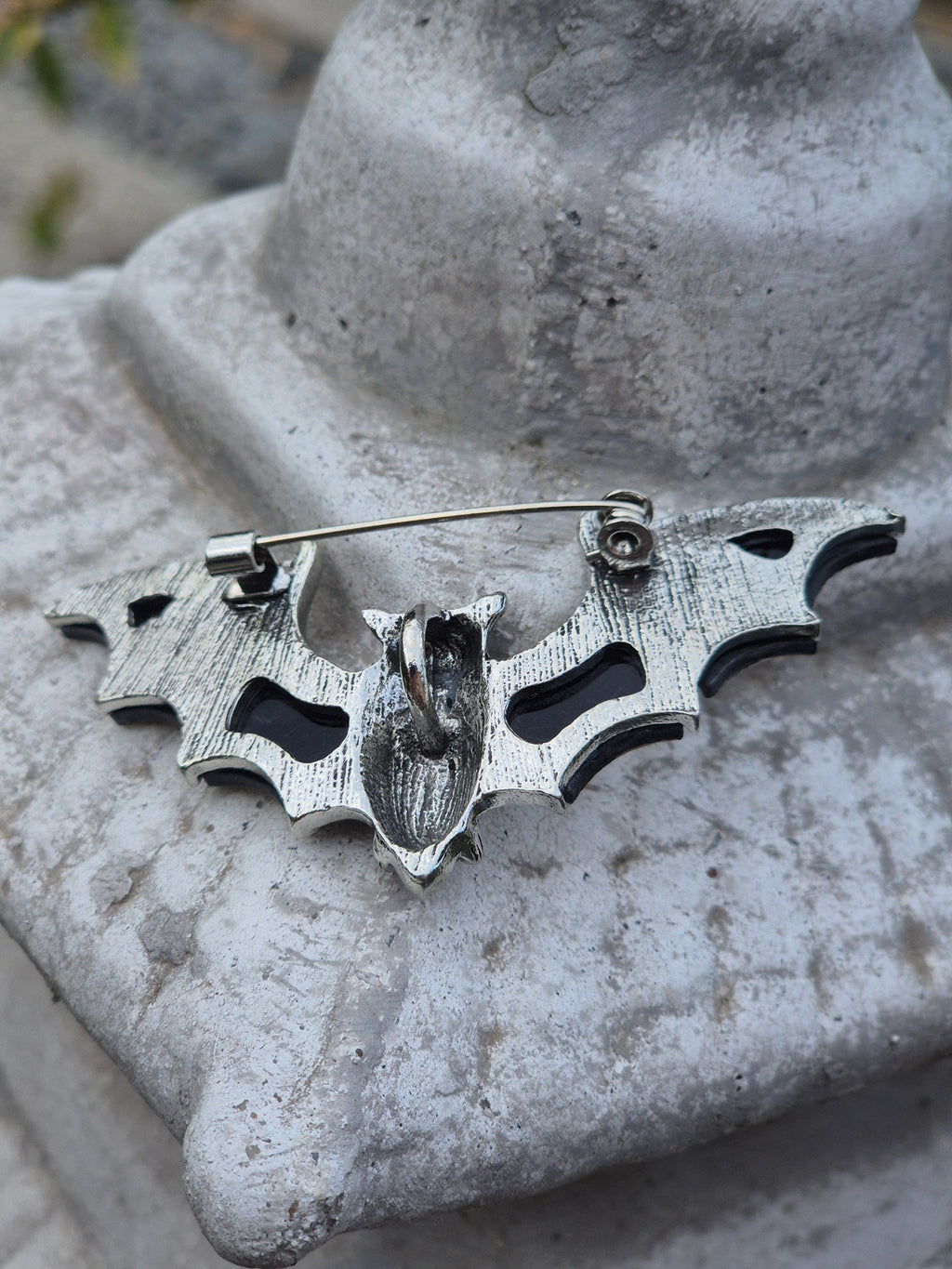 Broche 2-en-1 Chauve-Souris Gothique