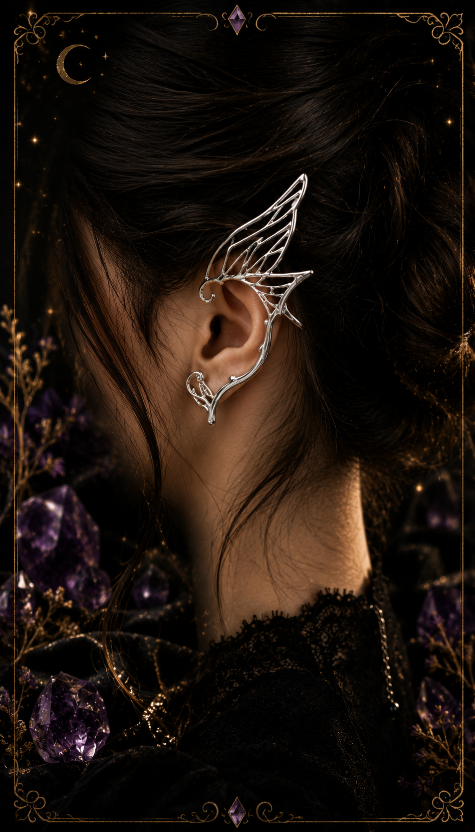 Crochets d'Oreilles Elfiques Gothiques – Féeriques