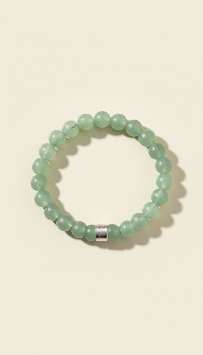bracelet perles quartz sauge
