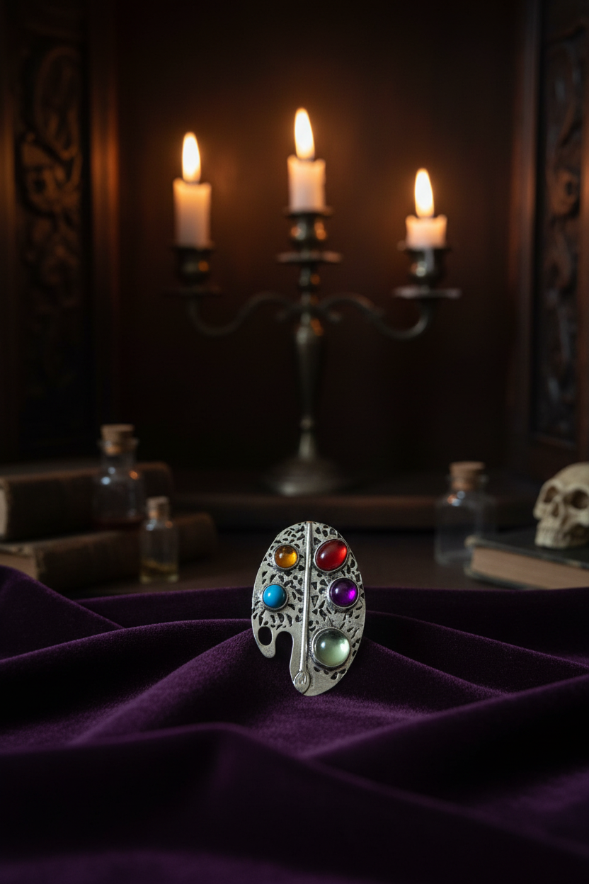 Bague Palette - Sur présentoir velours