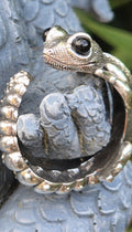 Bague gothique en forme de lézard