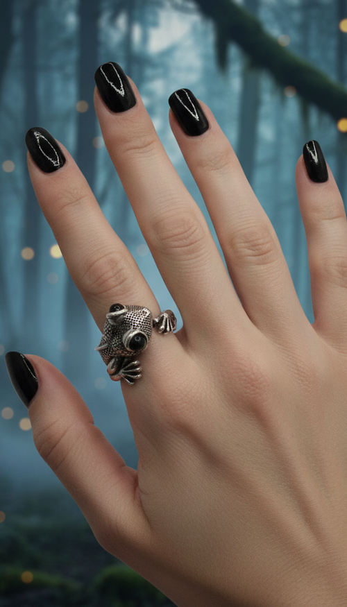 Bague gothique en forme de lézard