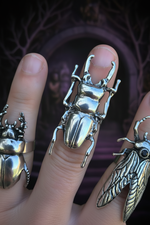 Bagues insectes - ongles naturels