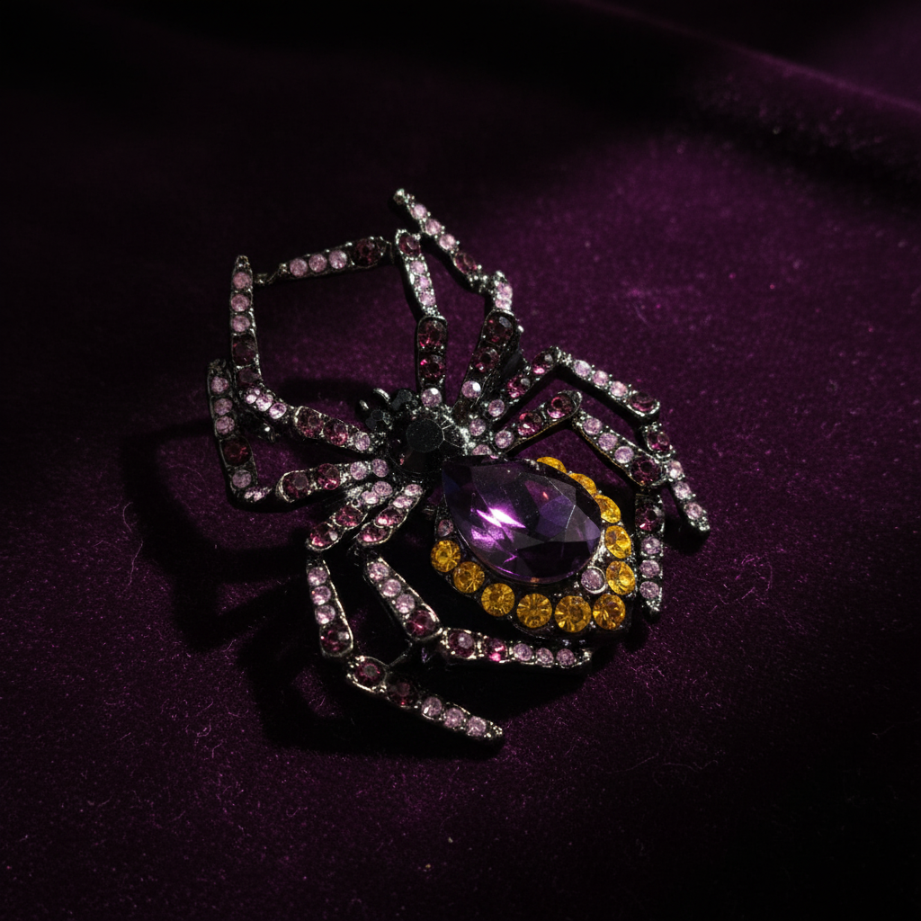 Broche Araignée Gothique – Bijou Gothique & Mystique