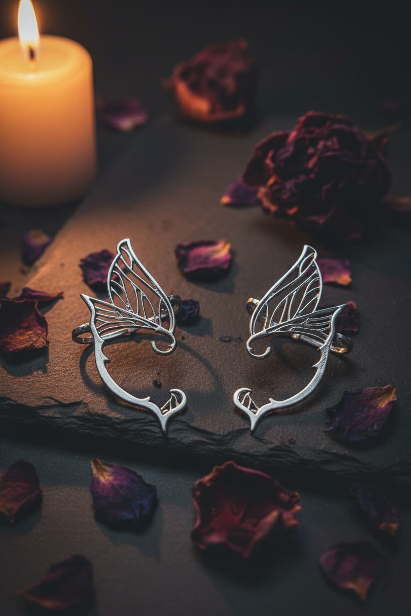 Crochets d'Oreilles Elfiques Gothiques – Féeriques