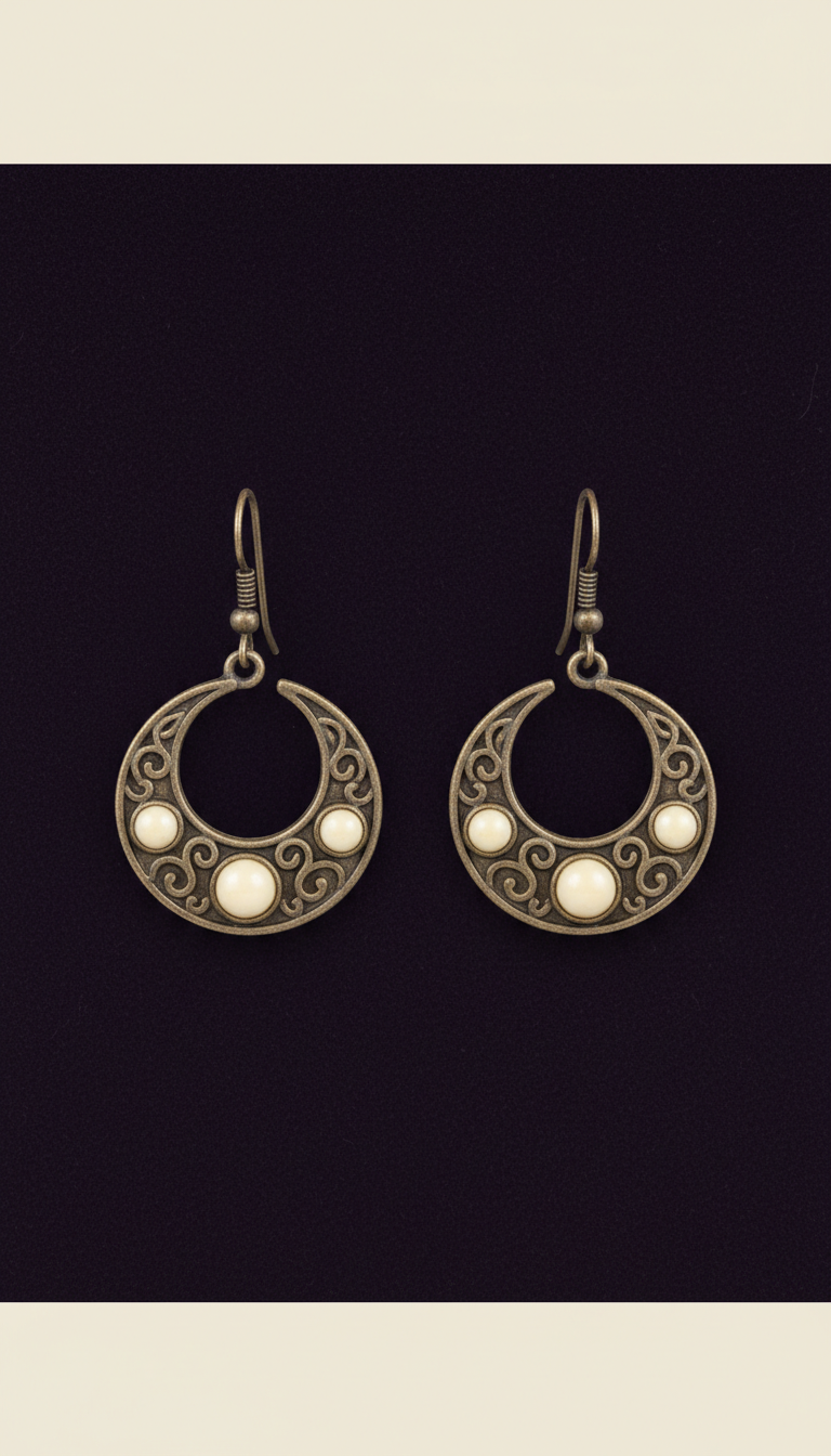 boucles croissant taupe antique
