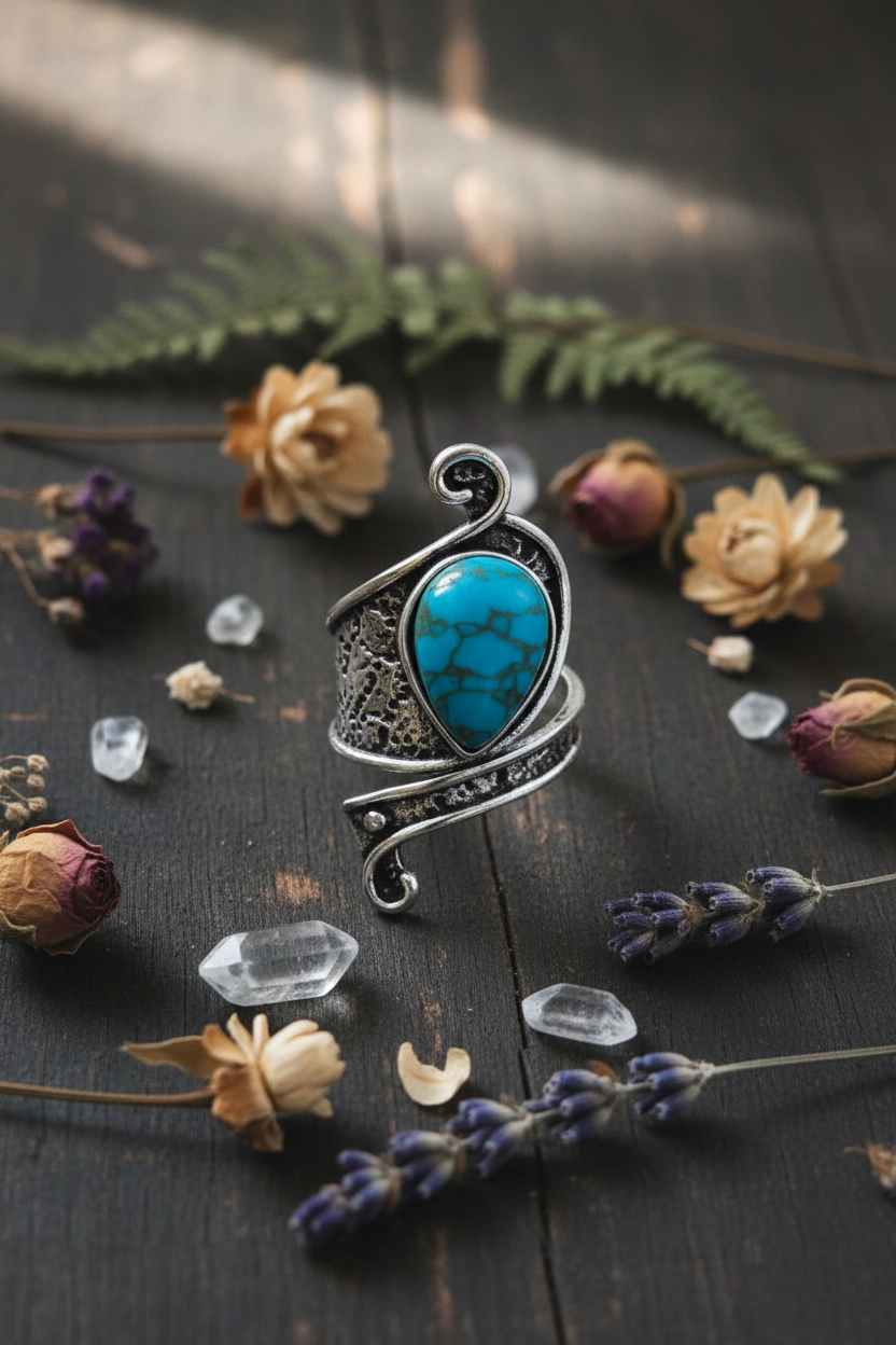 Bague bohème ajustable