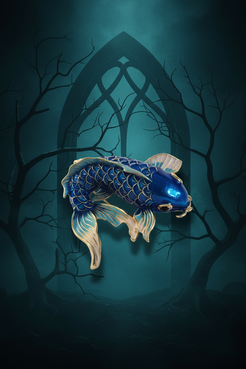 Broche Carpe Koï ou Poisson Combattant