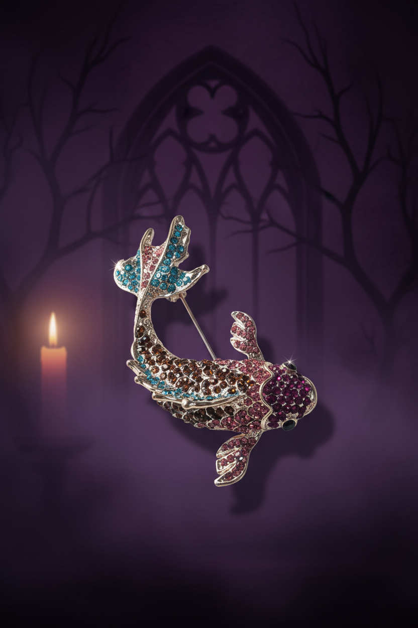 Broche Carpe Koï ou Poisson Combattant