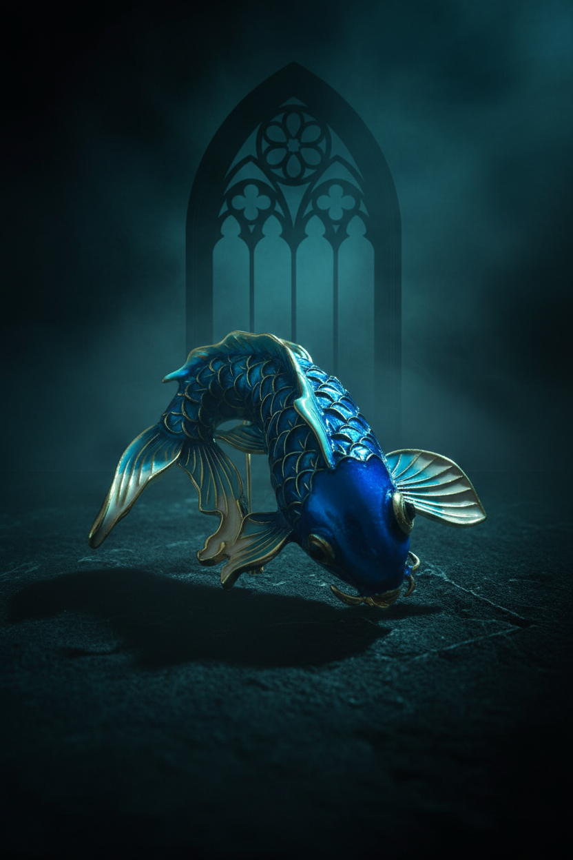 Broche Carpe Koï ou Poisson Combattant