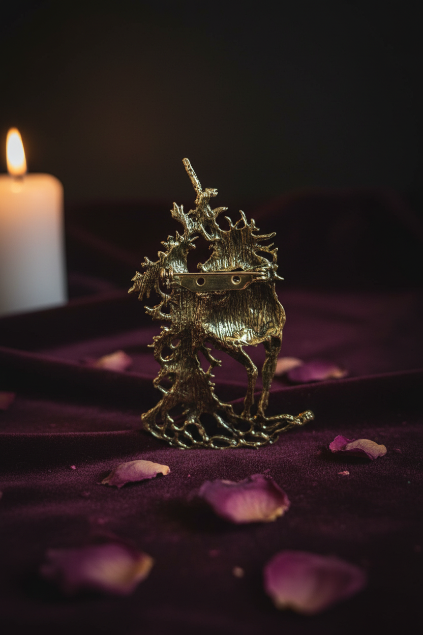 Broche Licorne – Style Bohème Mystique